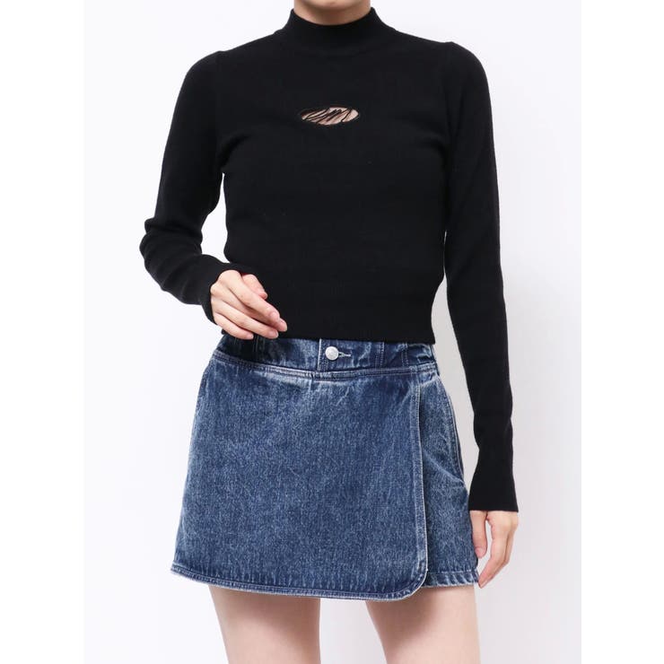 デコルテロゴ開きニットTOP | EATME | 詳細画像34 