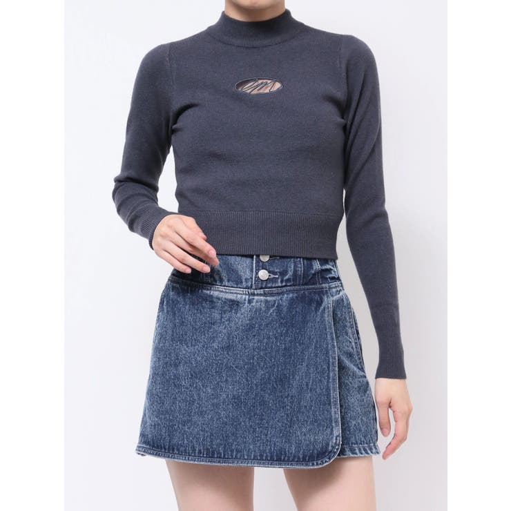 デコルテロゴ開きニットTOP | EATME | 詳細画像44 