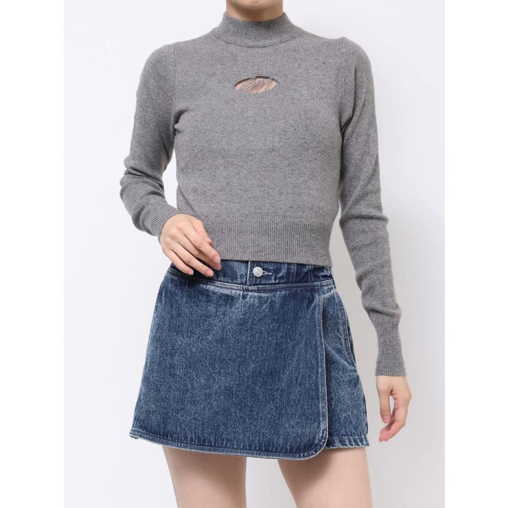 デコルテロゴ開きニットTOP | EATME | 詳細画像47 