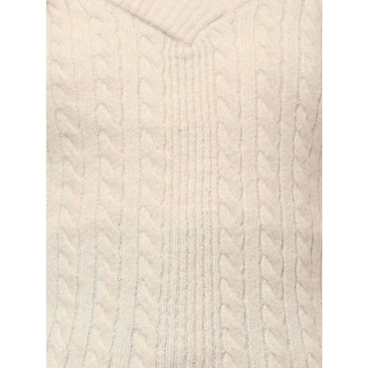 リボンショルダーニットTOP | EATME | 詳細画像30 