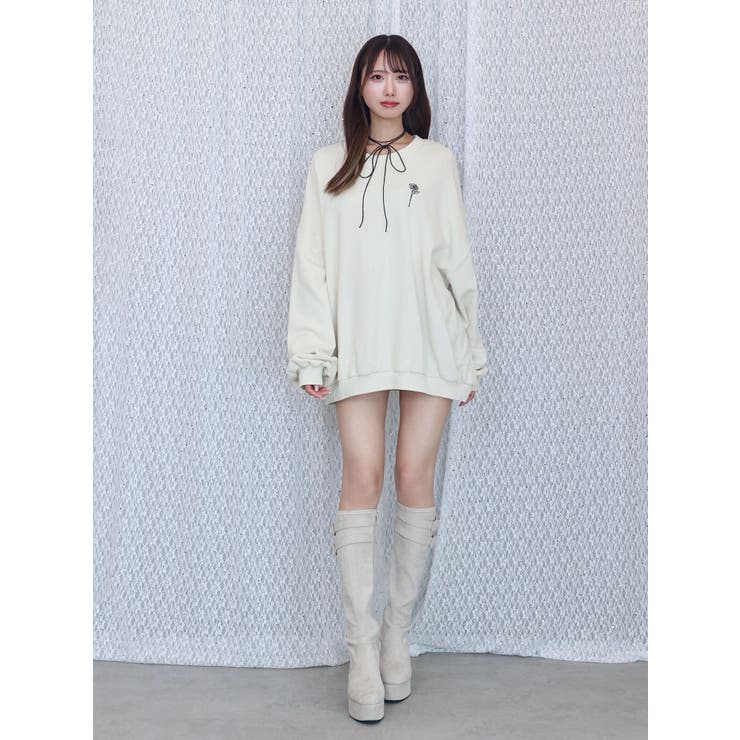 エンブロイダリースウェットTOP[品番：MKSW0059609]｜EATME