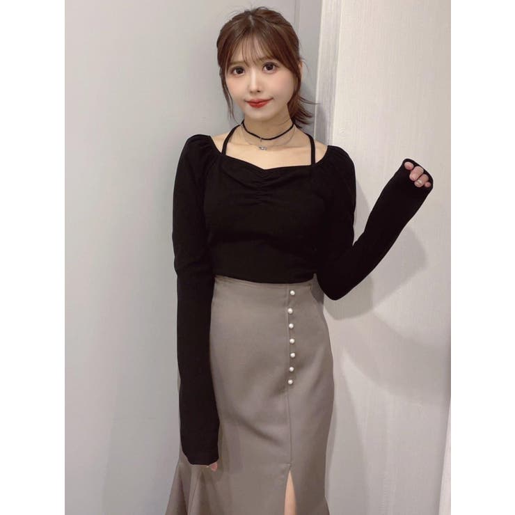 ホルターネックリブTOP[品番：MKSW0060270]｜EATME（イートミー）の