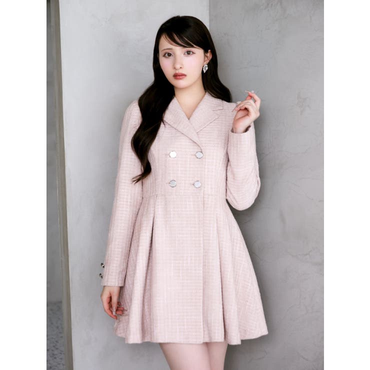 RANDA/ジャケットライクワンピース/ピンク 【公式通販】