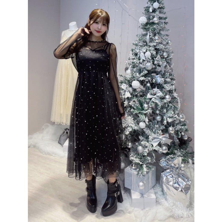 ビジューチュールワンピース[品番：MKSW0061846]｜EATME（イートミー