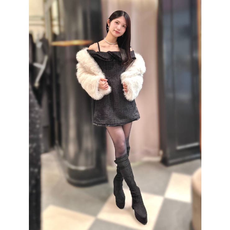 ツイードオフショルダーワンピース | EATME | 詳細画像24 