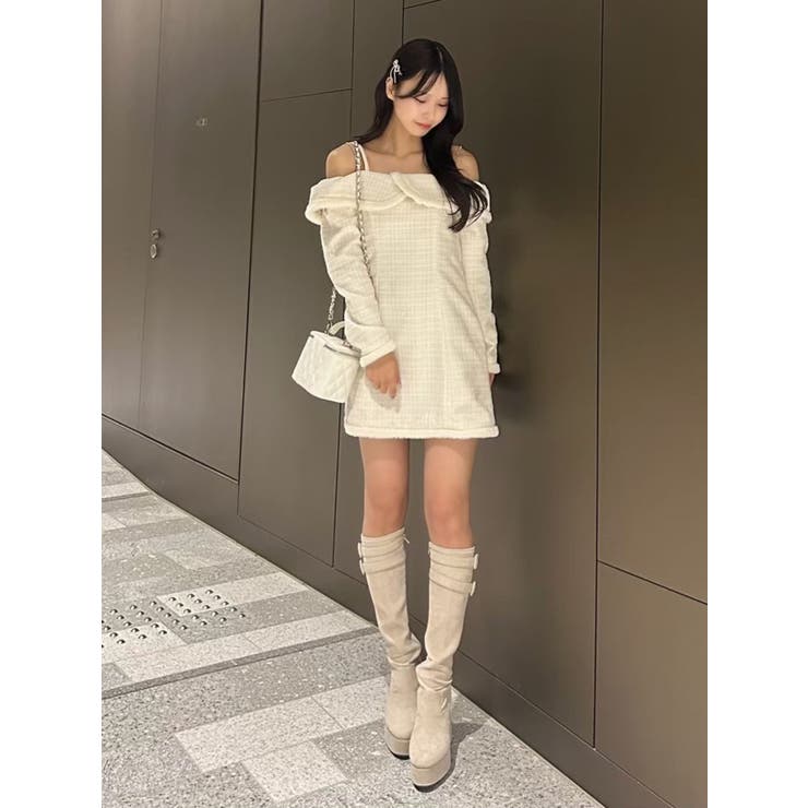 ツイードオフショルダーワンピース | EATME | 詳細画像27 