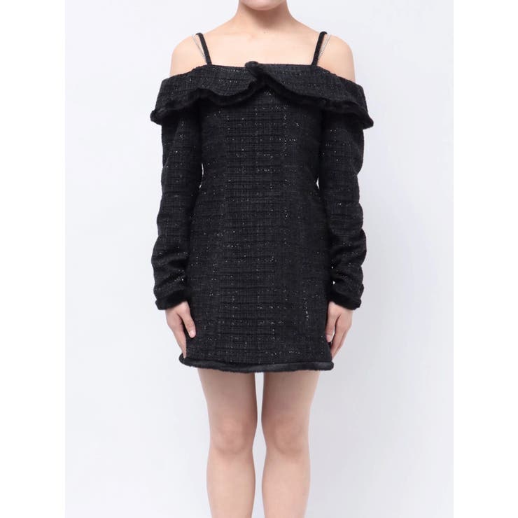 ツイードオフショルダーワンピース | EATME | 詳細画像30 