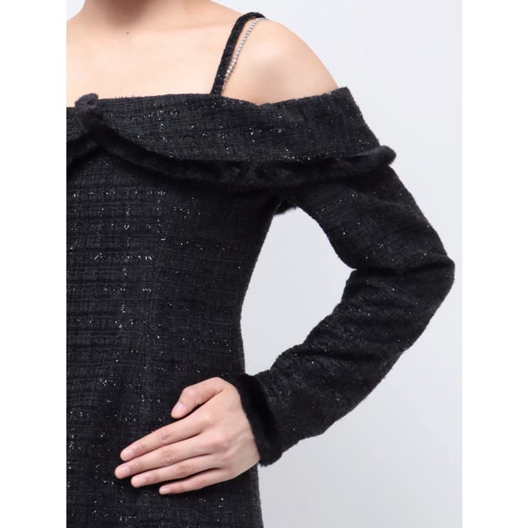 ツイードオフショルダーワンピース | EATME | 詳細画像34 