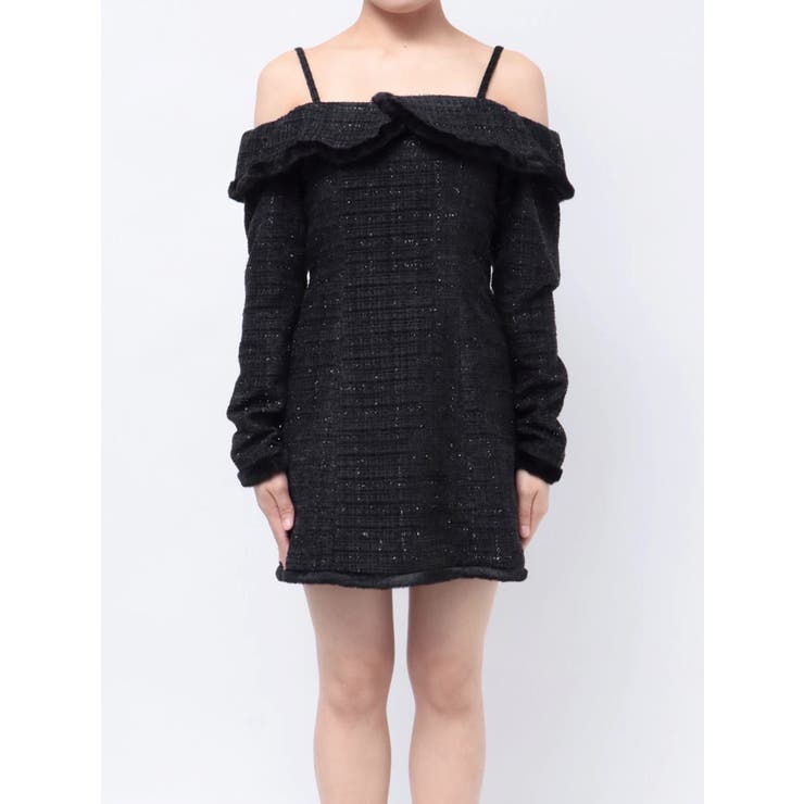 ツイードオフショルダーワンピース | EATME | 詳細画像38 