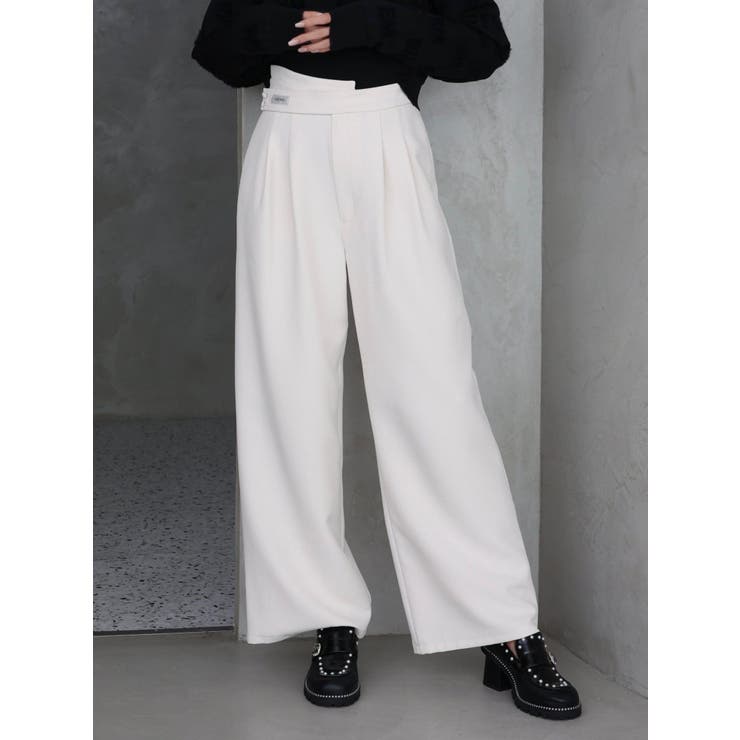 アシメベルトワイドパンツ | EATME | 詳細画像3 