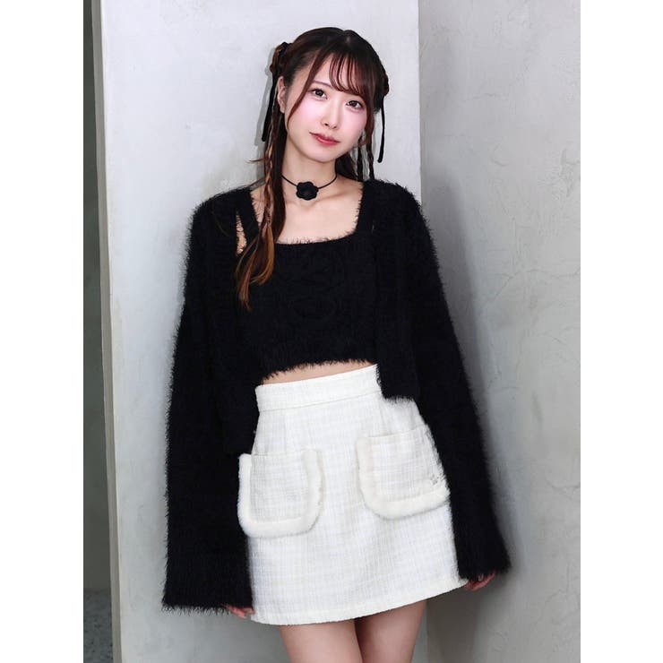 【関税込み】TOTEME ブラック クレープ ミニスカート 24210493_55579845_1000.jpg