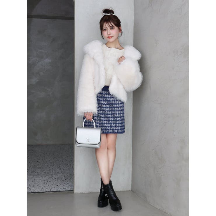 ツイードライクニットスカート（セットアップ可能） | EATME | 詳細画像13 