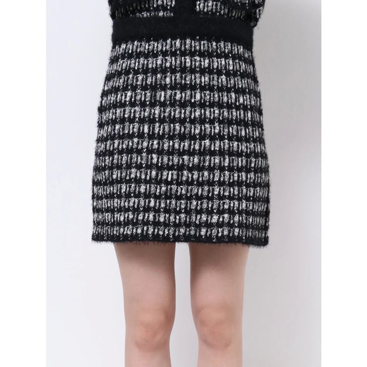 ツイードライクニットスカート（セットアップ可能） | EATME | 詳細画像18 