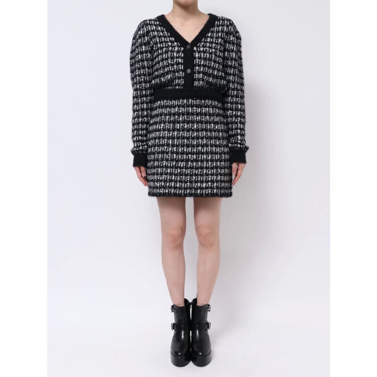 ツイードライクニットスカート（セットアップ可能） | EATME | 詳細画像24 