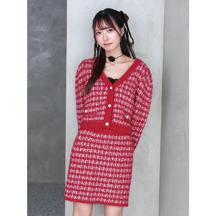 ツイードライクニットスカート（セットアップ可能） | EATME | 詳細画像4 