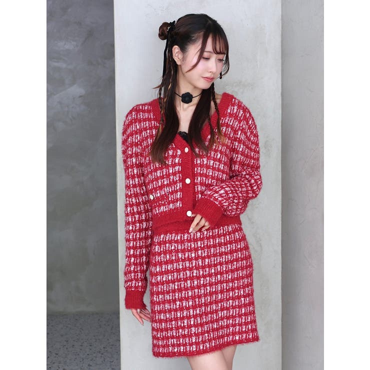 ツイードライクニットスカート（セットアップ可能） | EATME | 詳細画像5 