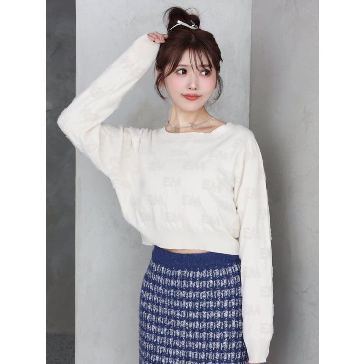 ロゴジャガードニット | EATME | 詳細画像1 