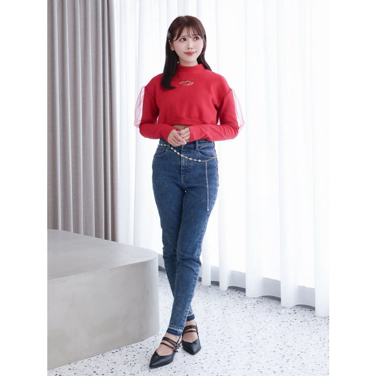 ハイネックロゴスウェット（セットアップ可能） | EATME | 詳細画像12 