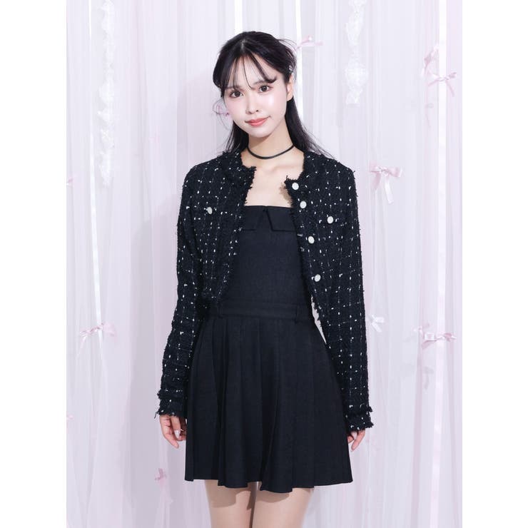 クロップドツイードジャケット（セットアップ可能） | EATME | 詳細画像14 