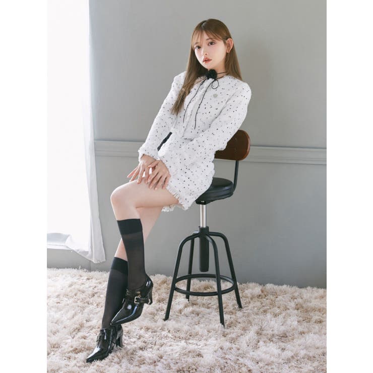 クロップドツイードジャケット（セットアップ可能） | EATME | 詳細画像22 