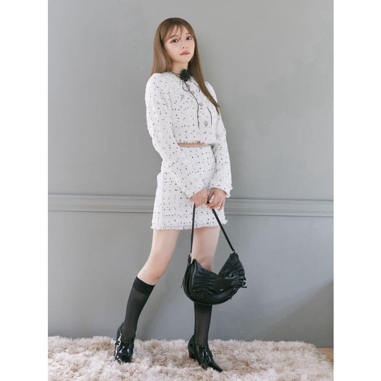 クロップドツイードジャケット（セットアップ可能） | EATME | 詳細画像25 