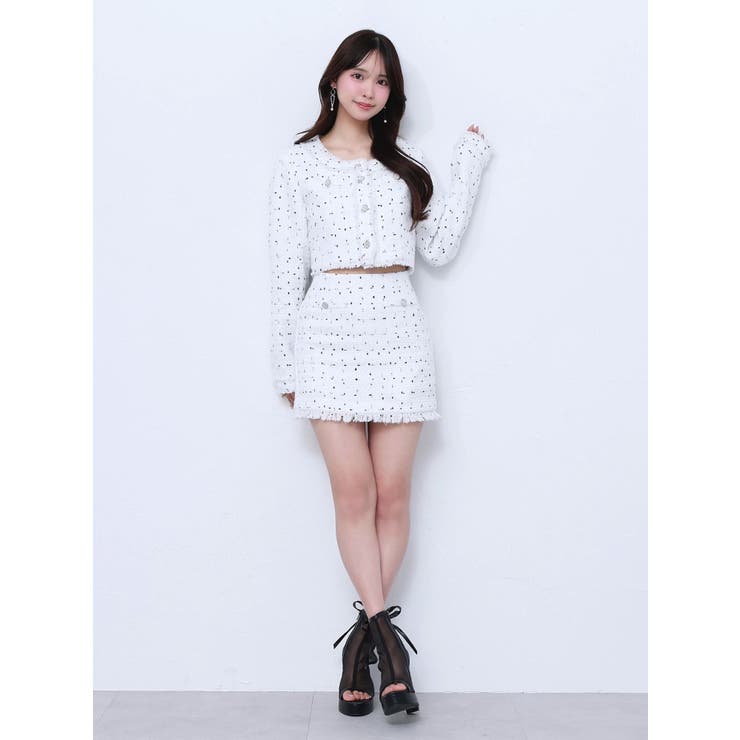 クロップドツイードジャケット（セットアップ可能） | EATME | 詳細画像27 