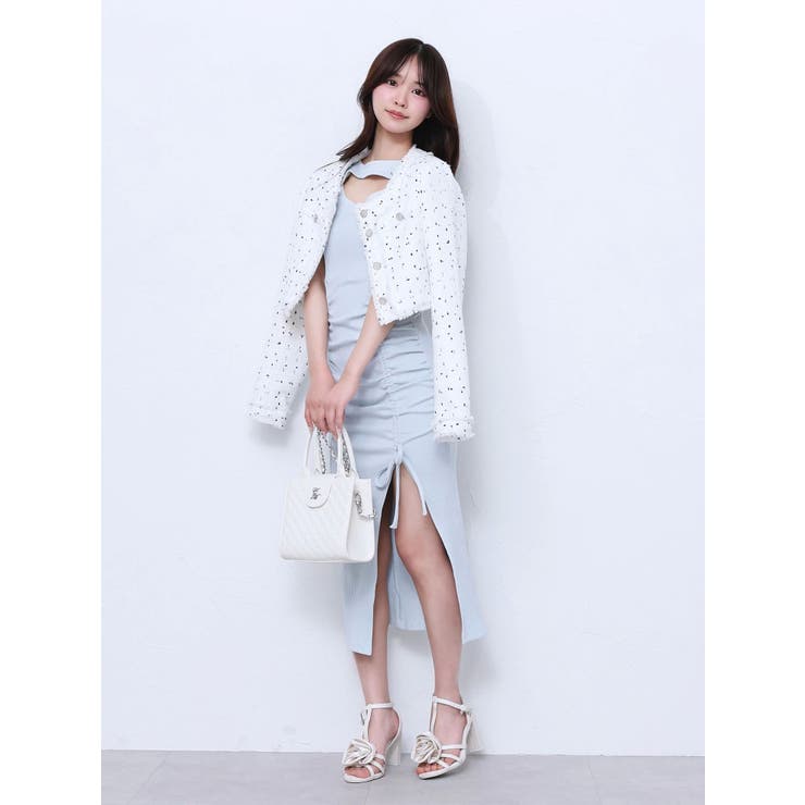 クロップドツイードジャケット（セットアップ可能） | EATME | 詳細画像30 