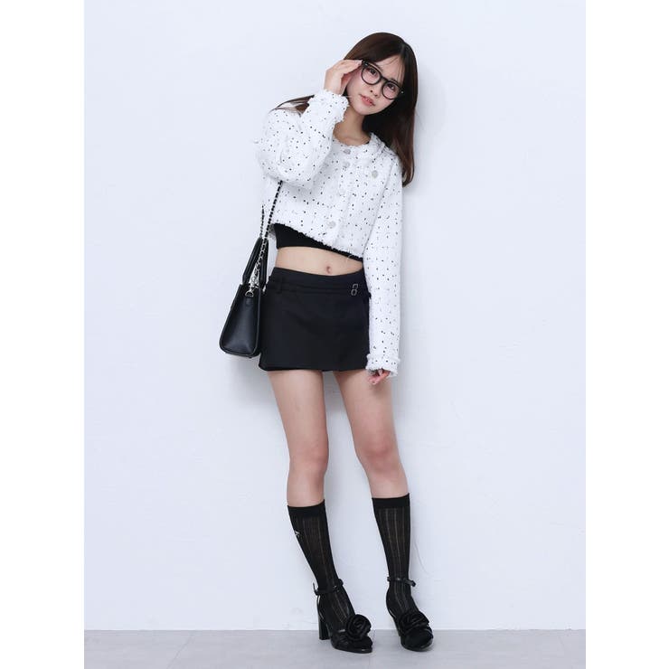 クロップドツイードジャケット（セットアップ可能） | EATME | 詳細画像32 