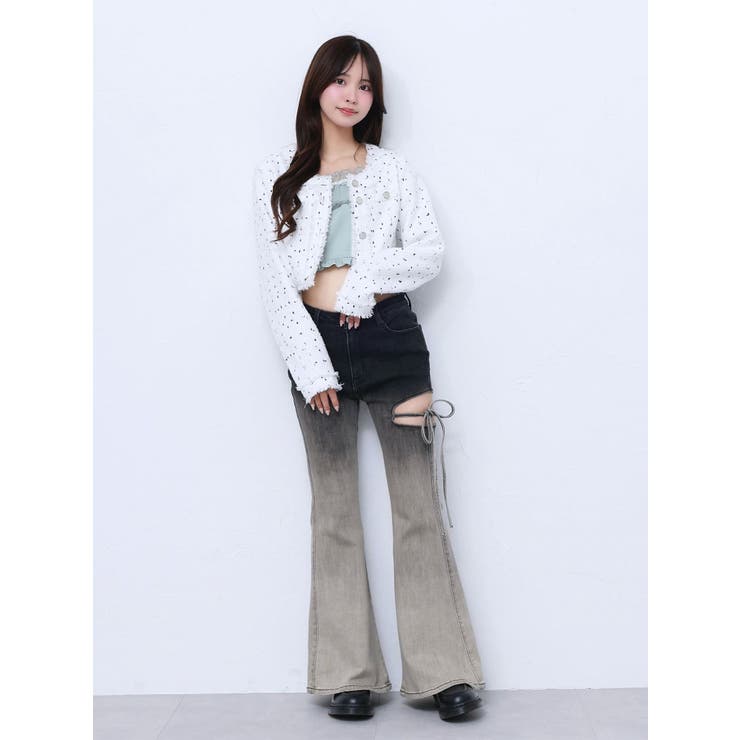 クロップドツイードジャケット（セットアップ可能） | EATME | 詳細画像36 