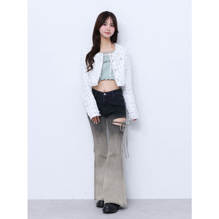 クロップドツイードジャケット（セットアップ可能） | EATME | 詳細画像37 