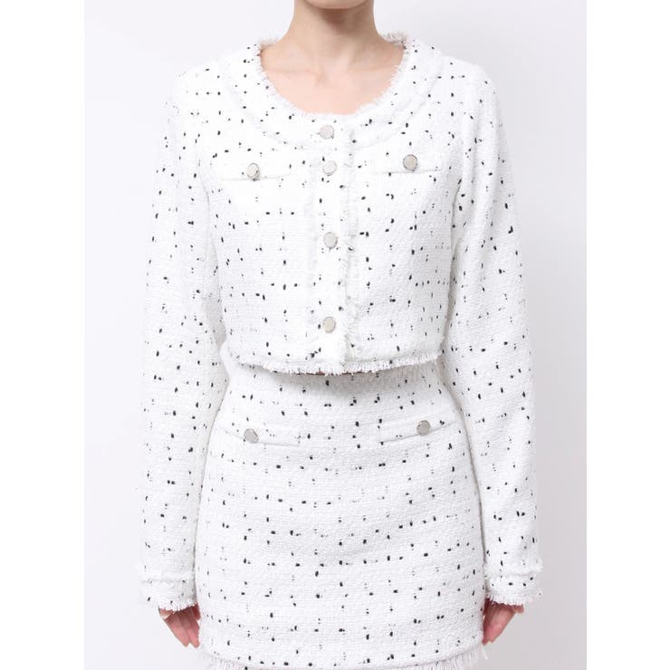 クロップドツイードジャケット（セットアップ可能） | EATME | 詳細画像48 