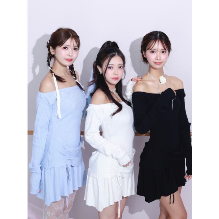 ギャザーニットワンピース | EATME | 詳細画像30 