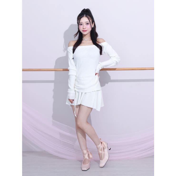 ギャザーニットワンピース | EATME | 詳細画像4 