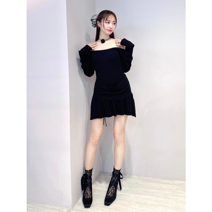 ギャザーニットワンピース | EATME | 詳細画像40 