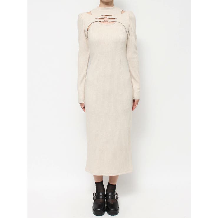 ベルテッドデコルテリブワンピース | EATME | 詳細画像20 