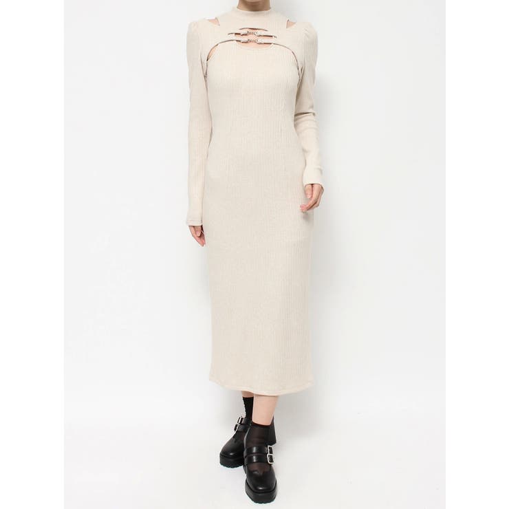 ベルテッドデコルテリブワンピース | EATME | 詳細画像40 