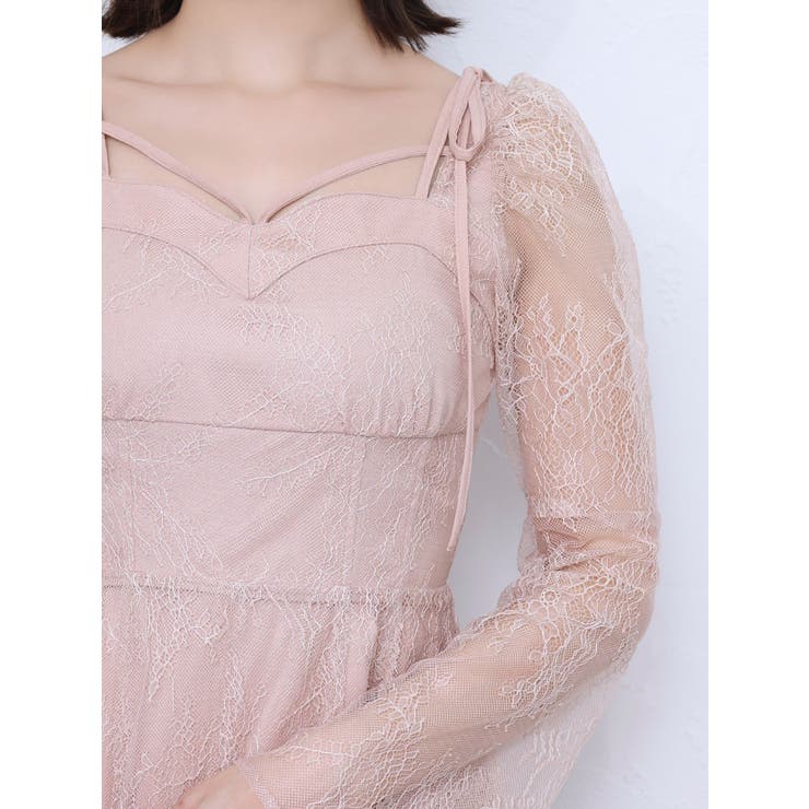 リボンショルダーレースワンピース | EATME | 詳細画像11 