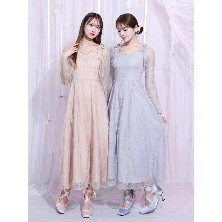 リボンショルダーレースワンピース | EATME | 詳細画像13 