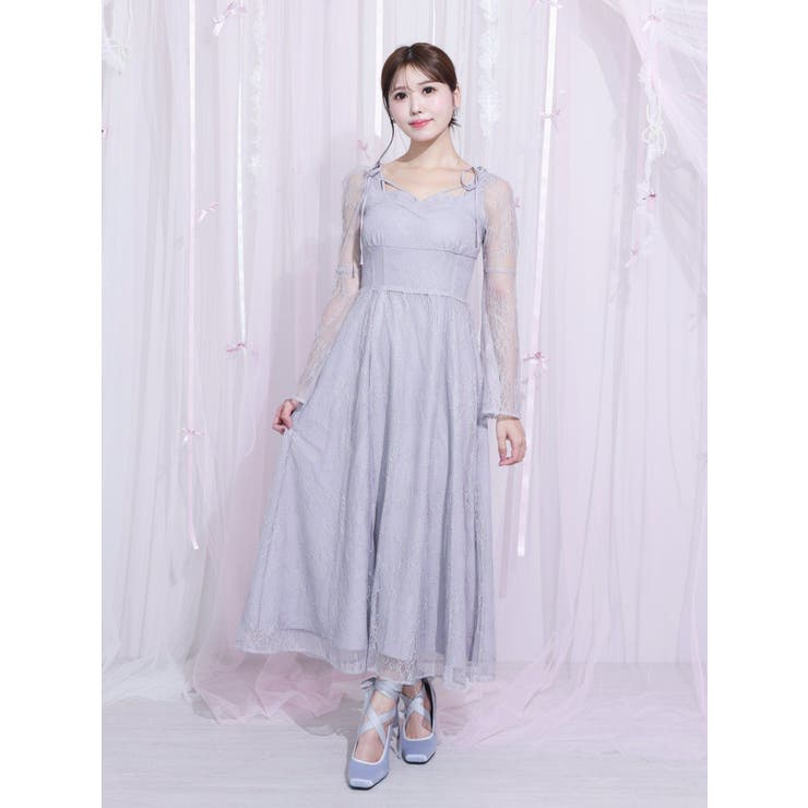 リボンショルダーレースワンピース | EATME | 詳細画像15 