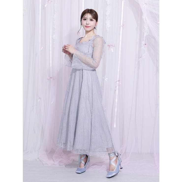 リボンショルダーレースワンピース | EATME | 詳細画像16 