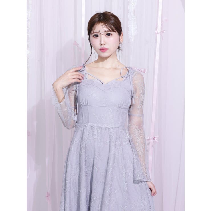 リボンショルダーレースワンピース | EATME | 詳細画像17 