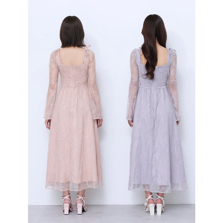 リボンショルダーレースワンピース | EATME | 詳細画像21 