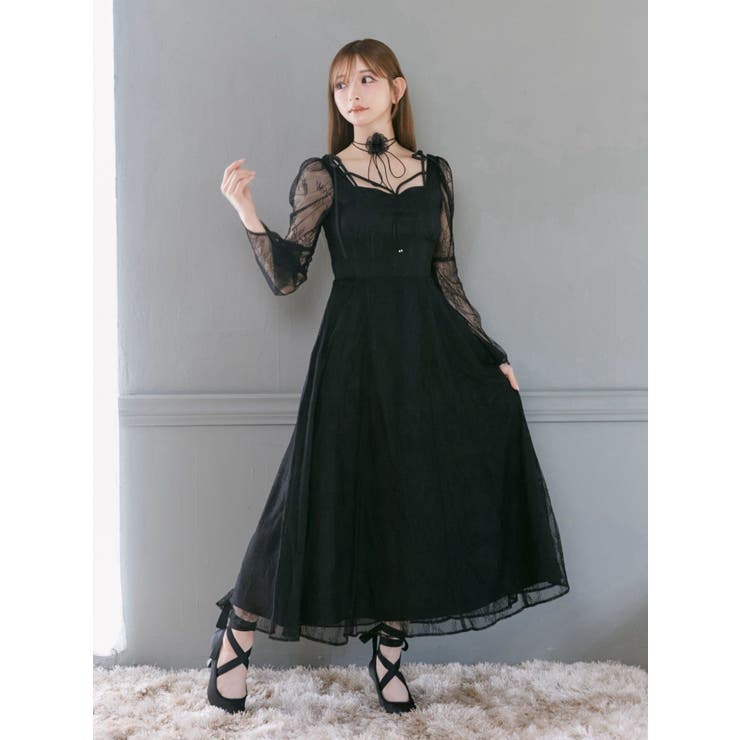 リボンショルダーレースワンピース | EATME | 詳細画像26 