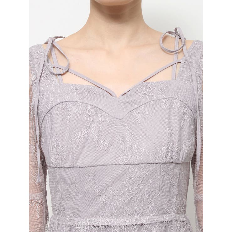 リボンショルダーレースワンピース | EATME | 詳細画像34 