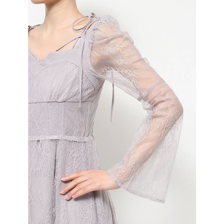 リボンショルダーレースワンピース | EATME | 詳細画像35 