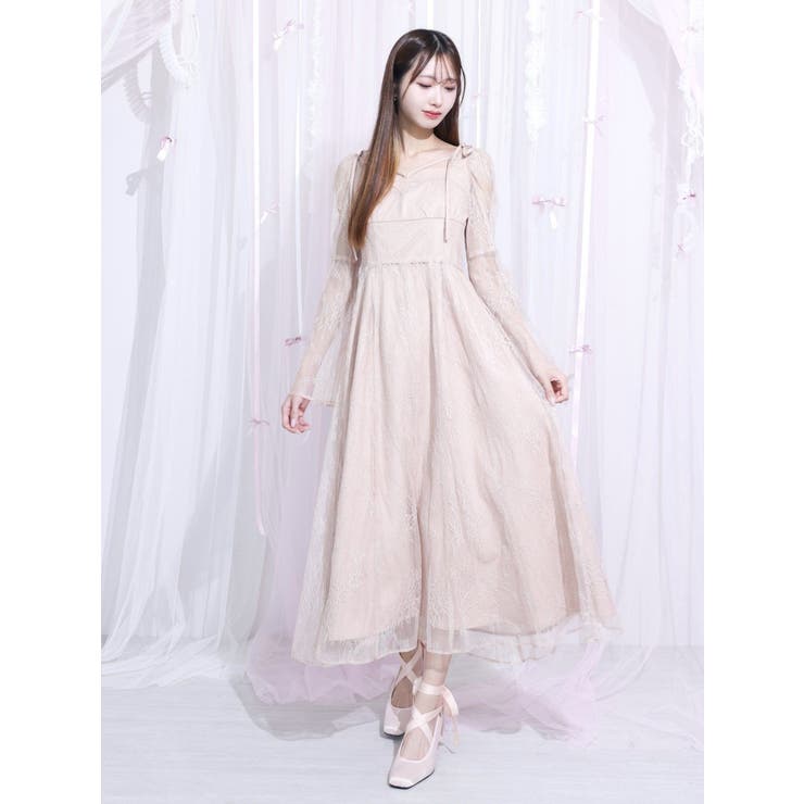 リボンショルダーレースワンピース | EATME | 詳細画像7 