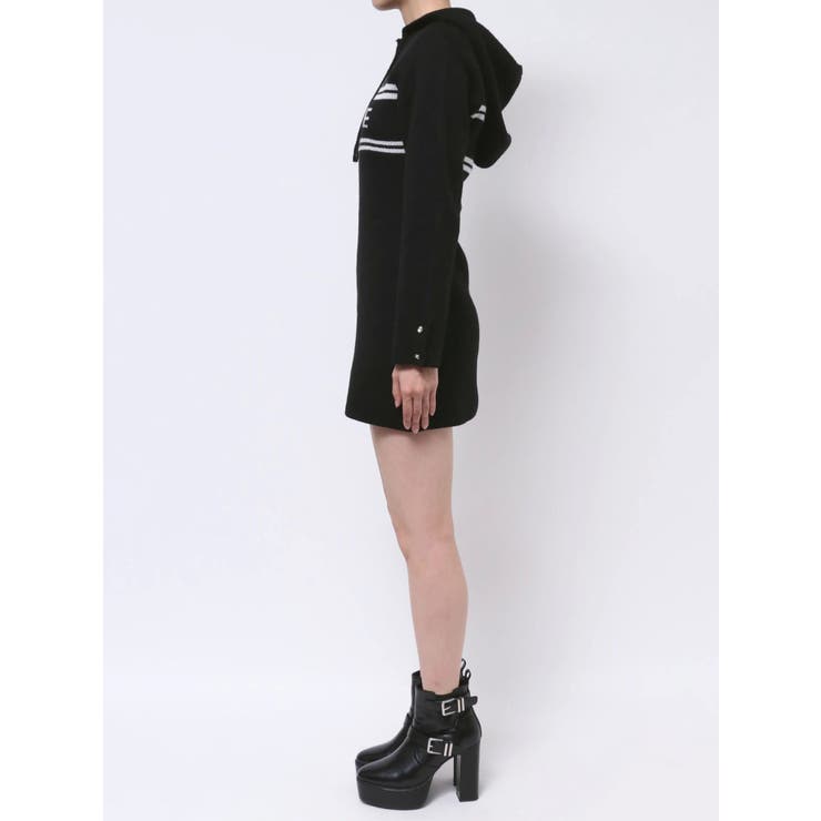 フーディーロゴニットワンピース | EATME | 詳細画像33 