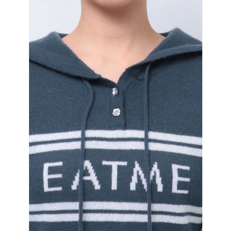 フーディーロゴニットワンピース | EATME | 詳細画像35 