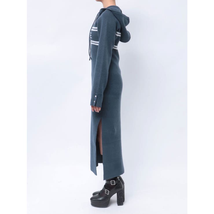 フーディーロゴニットワンピース | EATME | 詳細画像41 