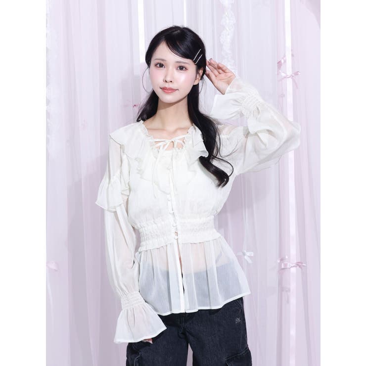 フリルシアーブラウス | EATME | 詳細画像11 